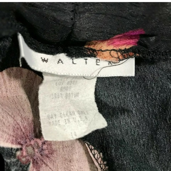 Walter Women's Butterfly Ankle Wide Leg Pants size 14 - Picture 6 of 7